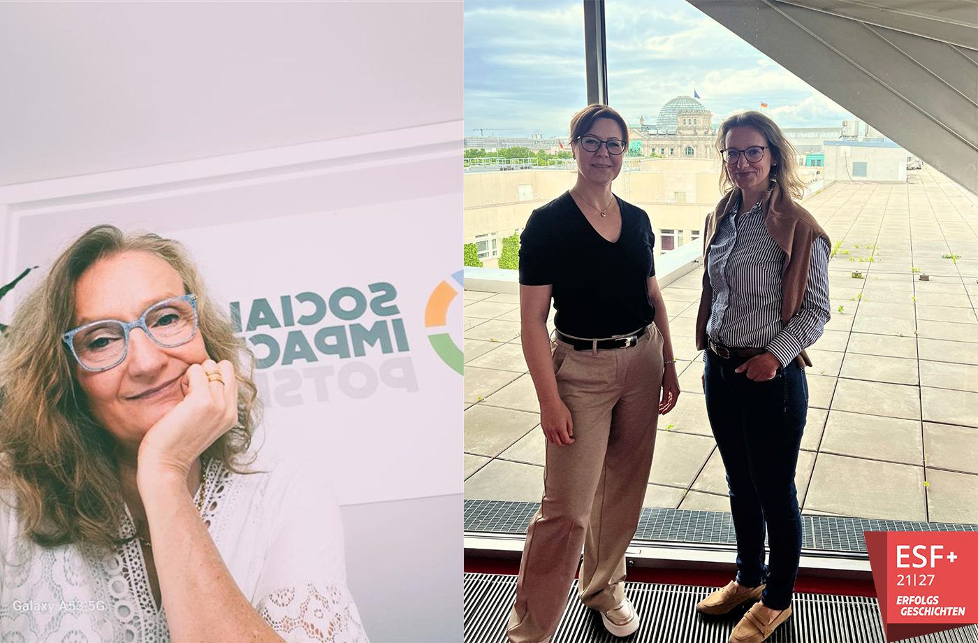 Bild mit den Perspektive:Selbstständigkeit-Projektleiterinnen v.l.n.r. Ines Bautze, Julia Plotz und Susann Schmelzer.
