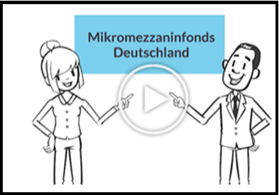 Startbild eines Erklärvideos zum Mikromezzaninfonds Deutschland